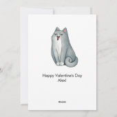 Kattenkoppel Liefhebbers Schattig Grappig Gelukkig Feestdagenkaart (Achterkant)