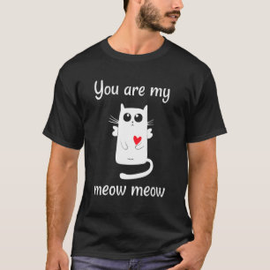 Kattenkoppel verliefd Bewijs van liefde zoete Vale T-shirt
