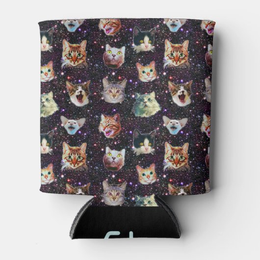 Kattenkoppen in het Buitenruimte Funny Galaxy Patt Blikjeskoeler (Voorkant)