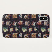 Kattenkoppen in het Buitenruimte Funny Galaxy Patt Case-Mate iPhone Case (Achterkant (horizontaal))