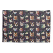 Kattenkoppen in het Buitenruimte Funny Galaxy Patt Kussensloop (Achterkant)