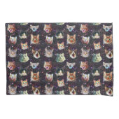Kattenkoppen in het Buitenruimte Funny Galaxy Patt Kussensloop (Voorkant)