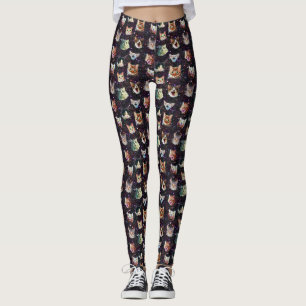 Kattenkoppen in het Buitenruimte Funny Galaxy Patt Leggings