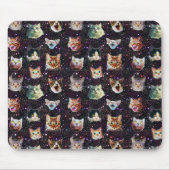 Kattenkoppen in het Buitenruimte Funny Galaxy Patt Muismat (Voorkant)