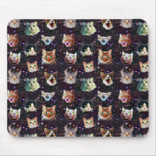 Kattenkoppen in het Buitenruimte Funny Galaxy Patt Muismat