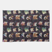 Kattenkoppen in het Buitenruimte Funny Galaxy Patt Theedoek (Horizontaal)
