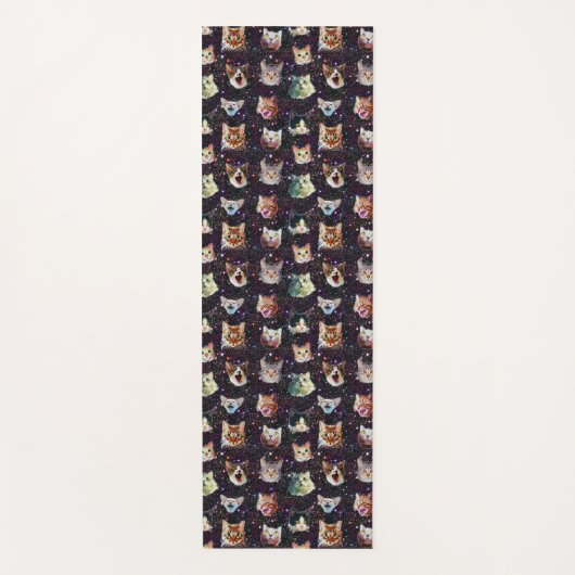 Kattenkoppen in het Buitenruimte Funny Galaxy Patt Yogamat (Voorkant)