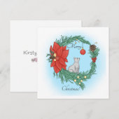 Kattenkrans Feestdagenkaart (Voorkant / Achterkant)