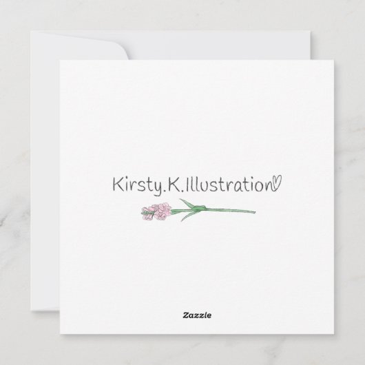 Kattenkrans Feestdagenkaart (Achterkant)