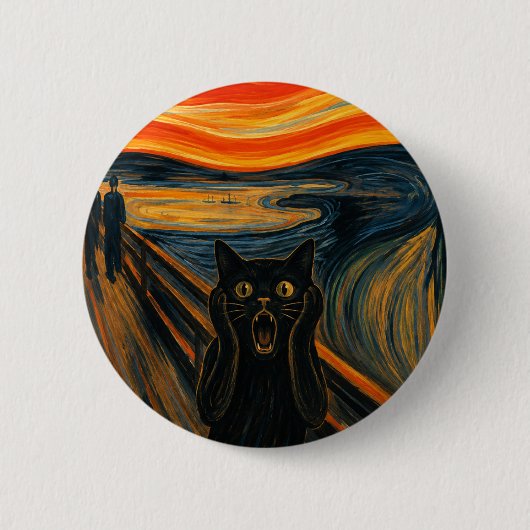 Kattenkreet Ronde Button 5,7 Cm (Voorkant)