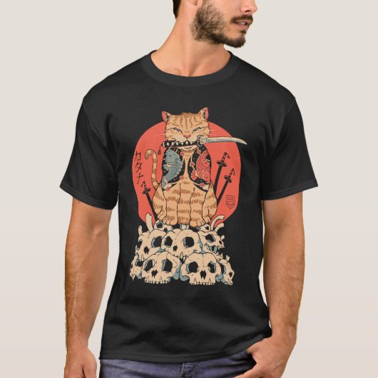 Kattenkrijger Schedels T-shirt (Voorkant)