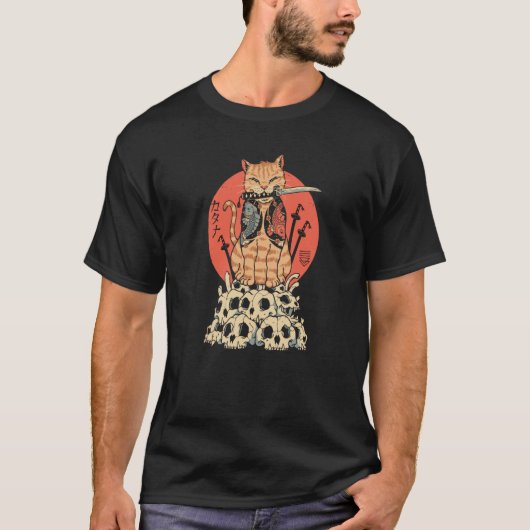 Kattenkrijger Schedels T-shirt (Voorkant)