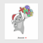 Kattenkruid wintersneeuw kruiper sticker (Vel)