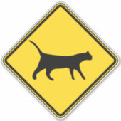 kattenkruising sticker (Voorkant)