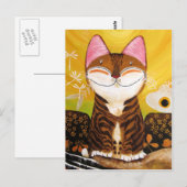 Kattenkunst - Aarde (5 elementen) Briefkaart (Voorkant / Achterkant)