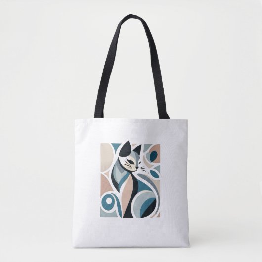 Kattenkunst boodschappentas tote bag (Voorkant)