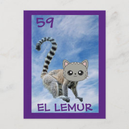 Kattenkunst, El Lemur, briefkaart