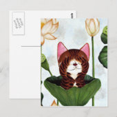 kattenkunst- Morning Cat Briefkaart (Voorkant / Achterkant)