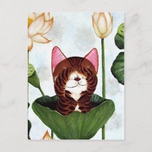 kattenkunst- Morning Cat Briefkaart