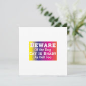 Kattenkunst Pas Op Voor De Hond Kaart (Staand voorkant)
