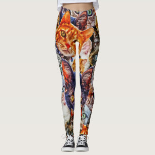 Kattenkunstpatroon Leggings