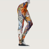Kattenkunstpatroon Leggings (Rechts)