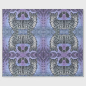 Kattenkunstwerk in Garden Bliss Watercolor Art Cadeaupapier (Vlak)