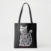 kattenkwaad tote bag (Voorkant)