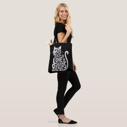 kattenkwaad tote bag (Op model)