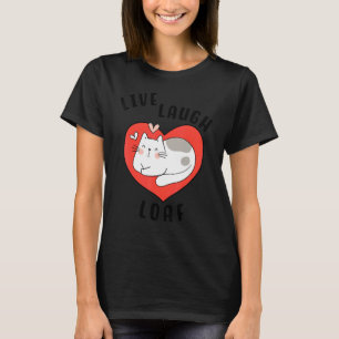 Kattenlade voor katten met Kat van het hart van he T-shirt