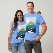 Kattenlandschap T-shirt (Unisex)