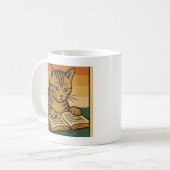 Kattenleesboekmok Koffiemok (Voorkant links)