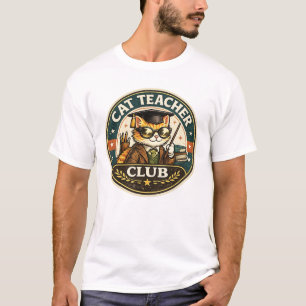 Kattenlerarenclub Retro Badge T-shirt