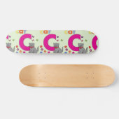 Kattenletter C Skateboard (Horizontaal)