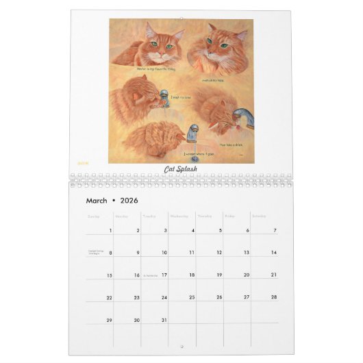 Kattenleven 2025 Kalender (Mar 2026)