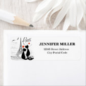 Kattenliefde in Parijs Etiket (Insitu)