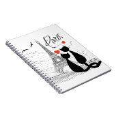 Kattenliefde in Parijs Notitieboek (Rechterzijde)