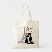 Kattenliefde in Parijs Tote Bag (Voorkant)