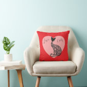 Kattenliefde  kussen (Stoel)