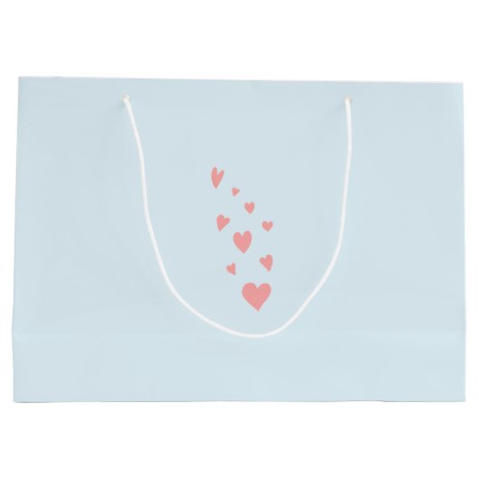 Kattenliefde met harten groot cadeauzakje (Achterkant)