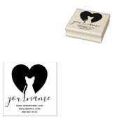Kattenliefde Rubberstempel (Gestempeld)