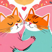 Kattenliefde Showergordijn Douchegordijn