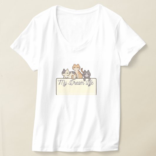 kattenliefde t-shirt (Laagn)