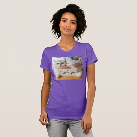 KATTENLIEFDE VOOR JOU!!! T-SHIRT (Voorkant volledig)