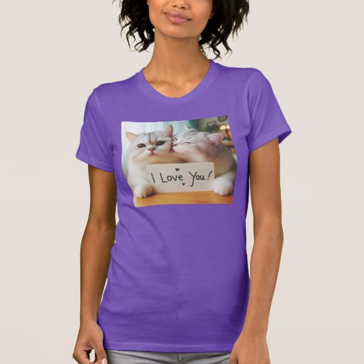 KATTENLIEFDE VOOR JOU!!! T-SHIRT (Voorkant)