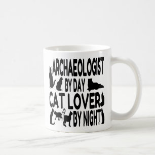 Kattenliefhebber archeoloog koffiemok