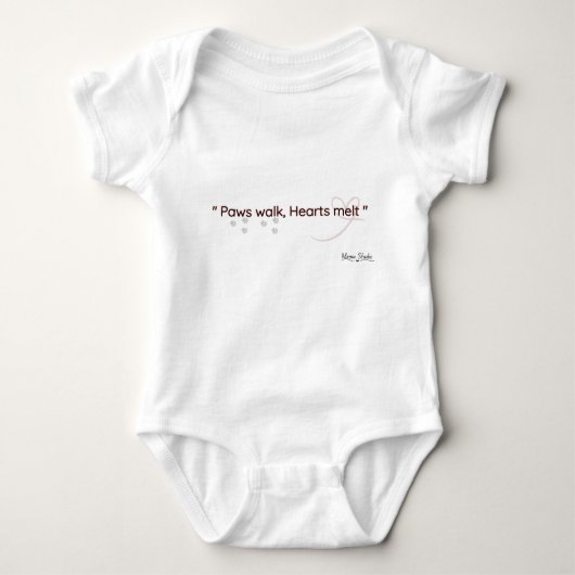 Kattenliefhebber Baby body Romper (Voorkant)