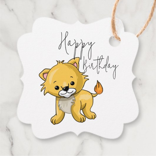 Kattenliefhebber Bedankjes Labels (Achterkant)