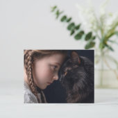 kattenliefhebber briefkaart (Staand voorkant)