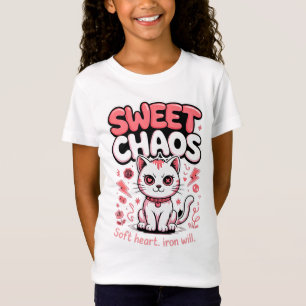 Kattenliefhebber Cadeau voor Meisjes – Zoete Chaos T-shirt